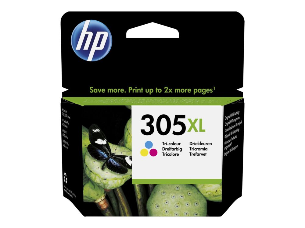HP 305XL Farve (cyan, magenta, gul) 200 sider