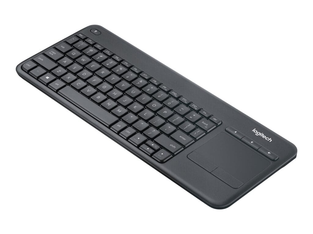 Logitech Wireless Touch Keyboard K400 Plus Tastatur Trådløs Dansk/Finsk/Norsk/Svensk EAN 5099206059382