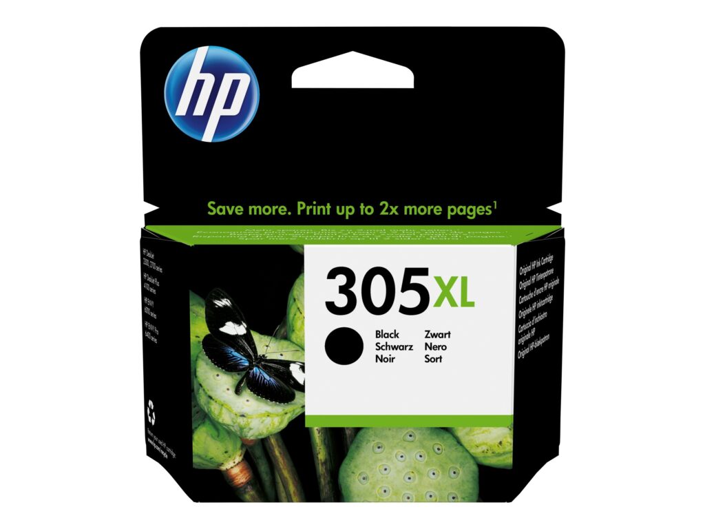 HP 305XL Pigmenteret sort 240 sider EAN 0193905429288