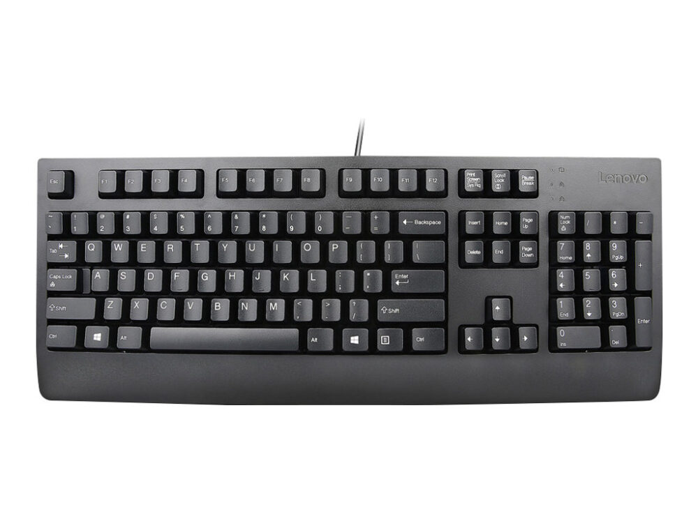 Lenovo Preferred Pro II Tastatur Gummitrykknap Kabling Nordisk EAN 5704174405269