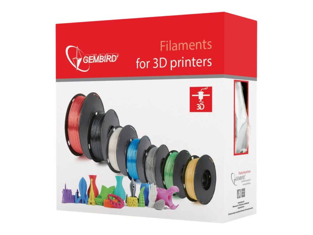 Gembird PLA+ filament 1.75mm Sort EAN 8716309103626