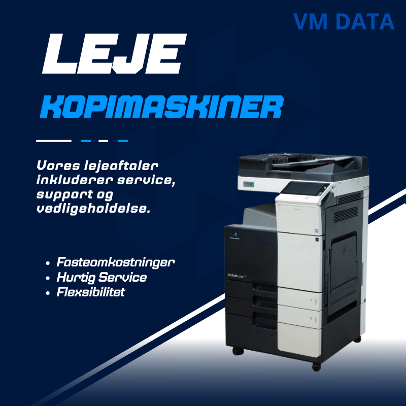 Leje af kopimaskiner og printere